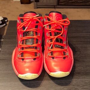 Reebok Red and Black Sneakers